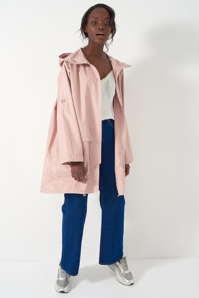 Zara on sale pink raincoat