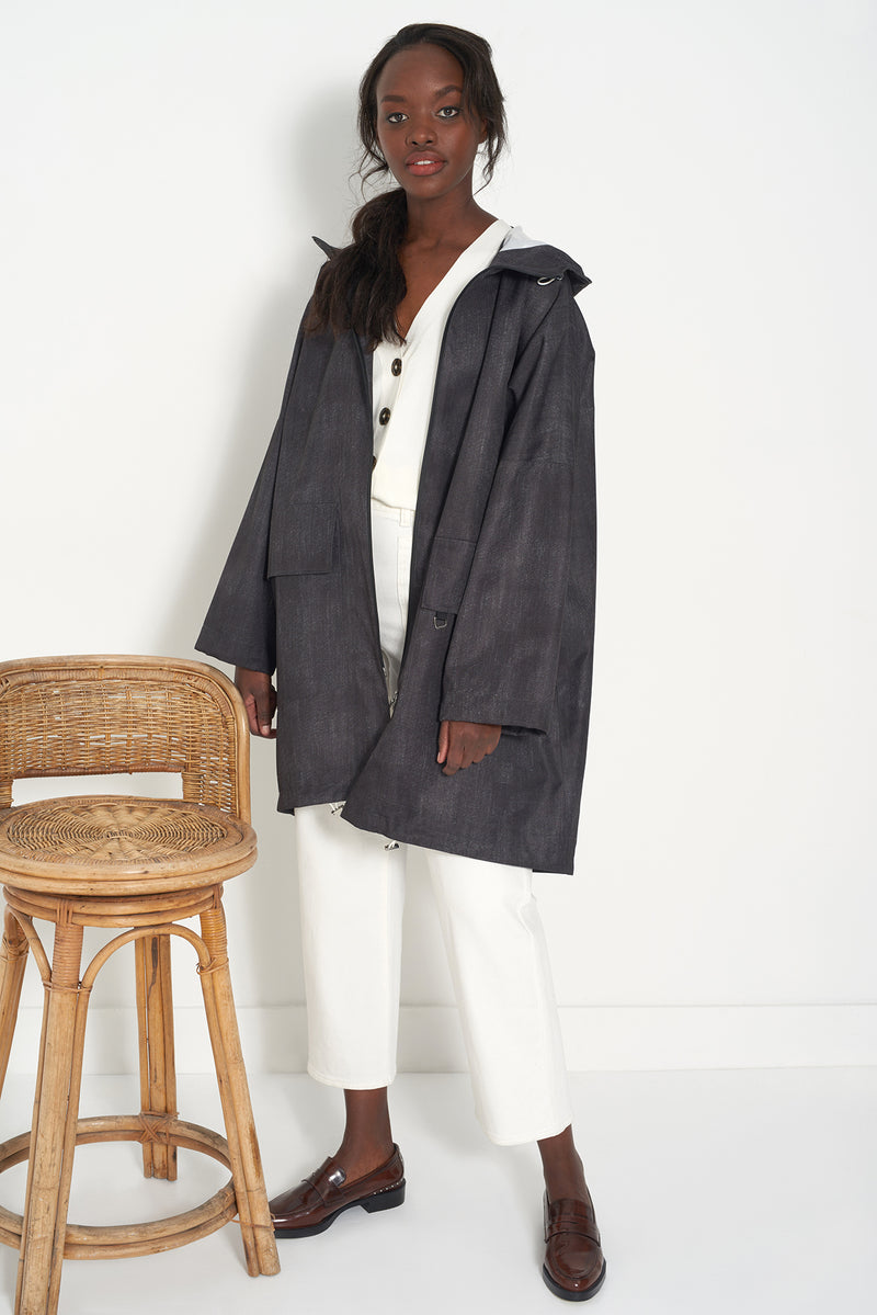 HONOR DENIM - Oversized Raincoat