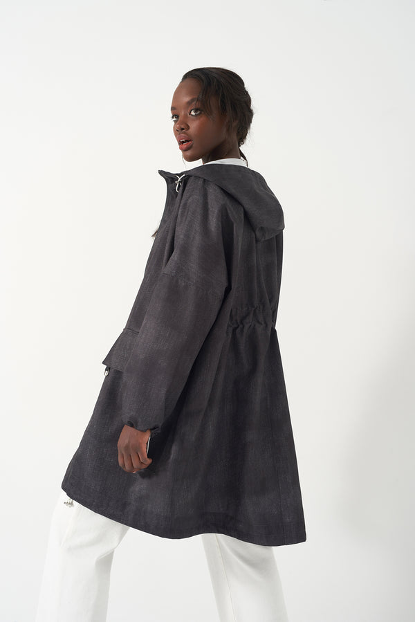 HONOR DENIM - Oversized Raincoat